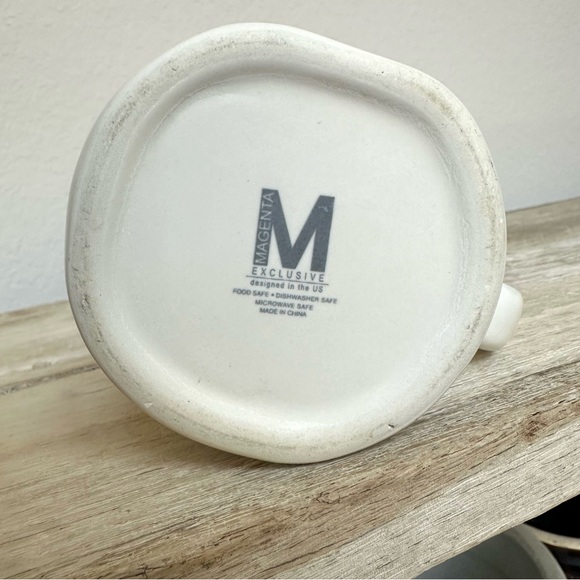 Rae Dunn Magenta Chirp Ceramic Tea Coffee Cup Mug - Picture 8 of 11